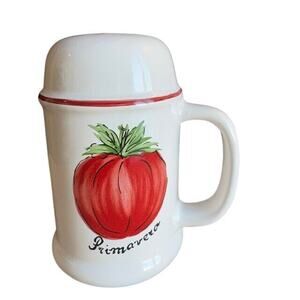 Certified Intl Parmesan Cheese‎ Shaker Container made in Portugal hand painted